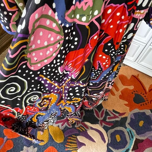 FarmRio under the sea/plunge neckline/maxi - Picture 4 of 10